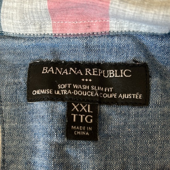 Banana Republic soft wash slim fit dress shirt XXL - Picture 2 of 3